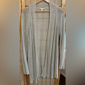 Eileen Fisher Women’s Linen Blend Light Tan/Cream  Open-Front Cardigan Size XL